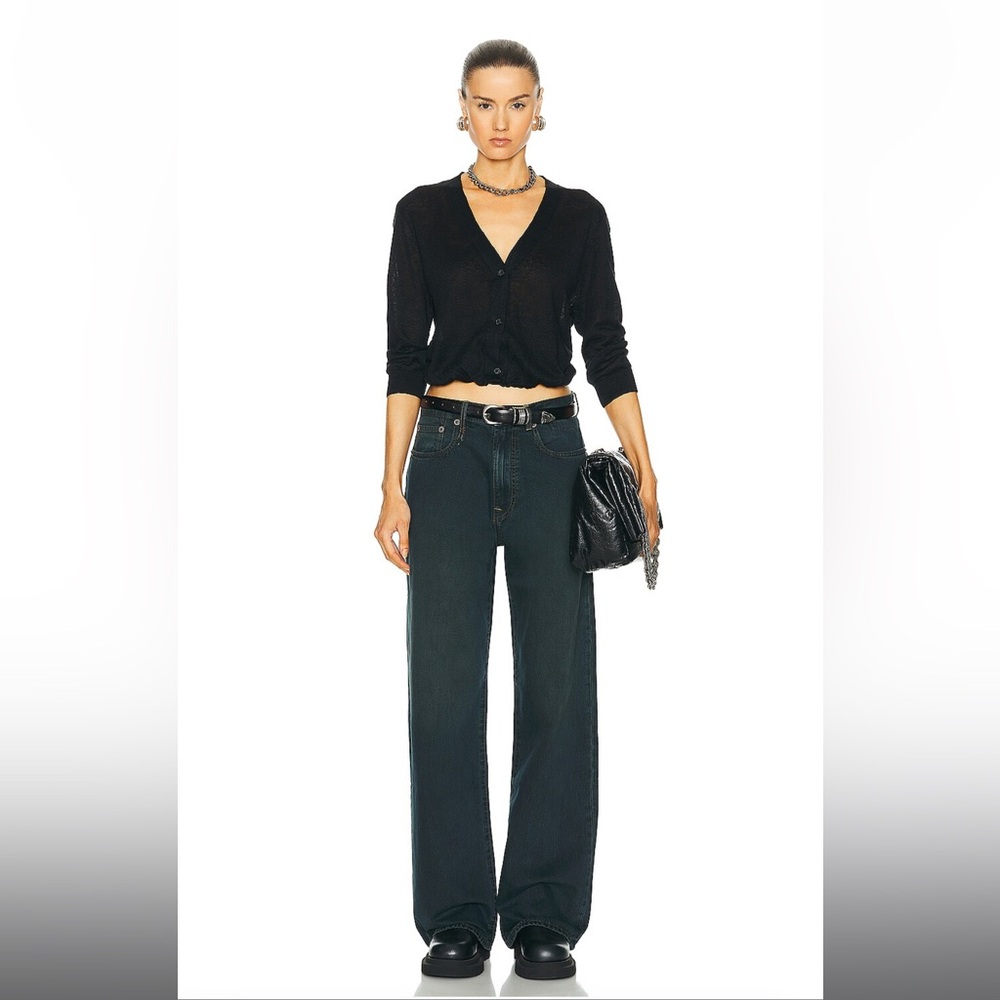 R13 D’arcy Loose Wide Leg Jeans Sz 28 Camden Indigo NWT